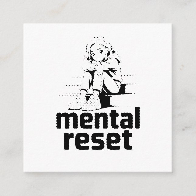 Mental Reset – Silent Reflection Edition Enclosure Card (Front)