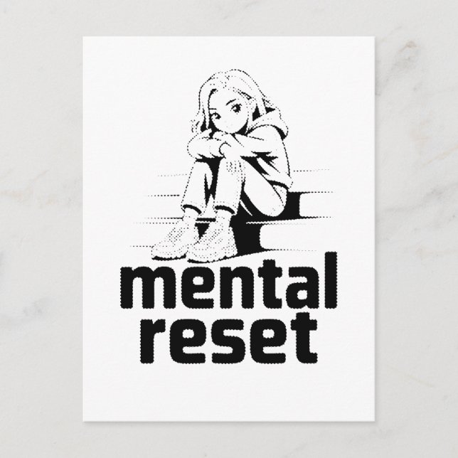 Mental Reset – Silent Reflection Edition Postcard (Front)