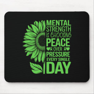 Mental Strength Flower Mental Health Awareness Mouse Pad