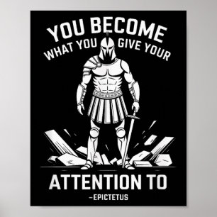 Mental Strength Quote Stoic Epictetus Men  Poster