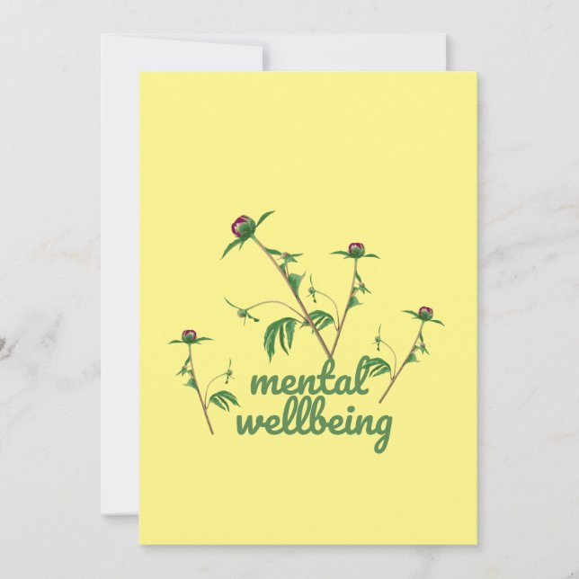 Mental Wellbeing Invitation (Front)