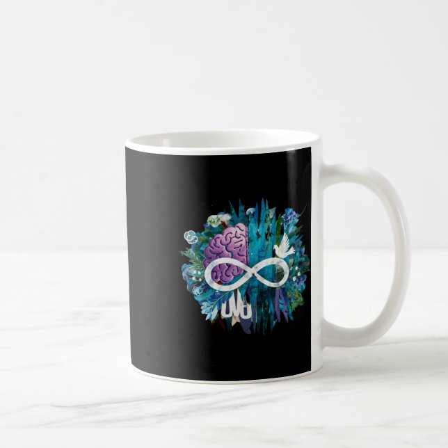 Mental Wellness S Spread Awareness Sticker  Coffee Mug (Right)