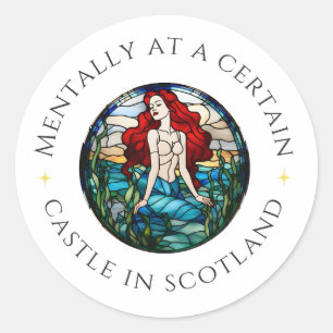 Mentally at a Certain Castle in Scotland   Sticker
