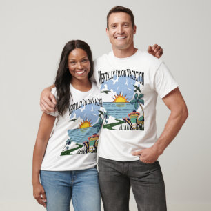 Mentally I’m on Vacation – Funny Aesthetic Escape T-Shirt