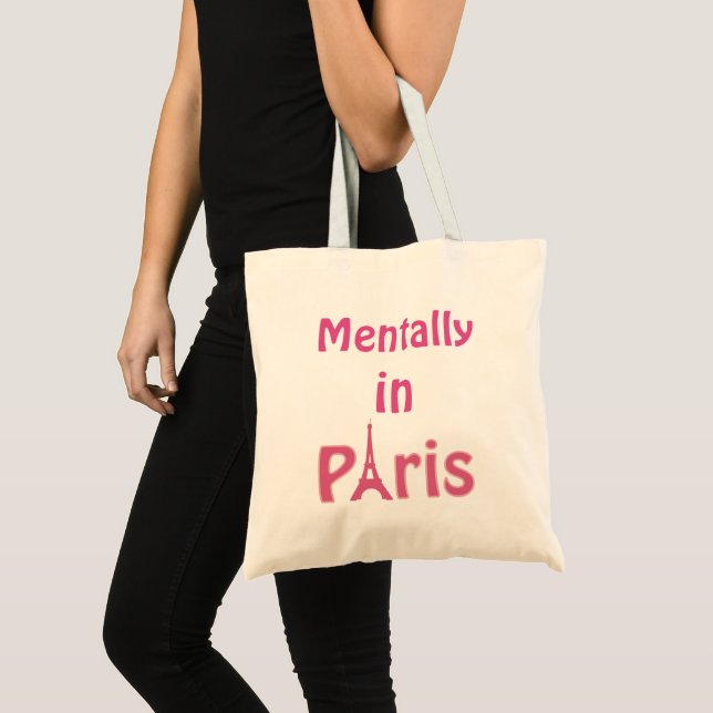 Mentally In Paris Tote Bag (Front (Product))