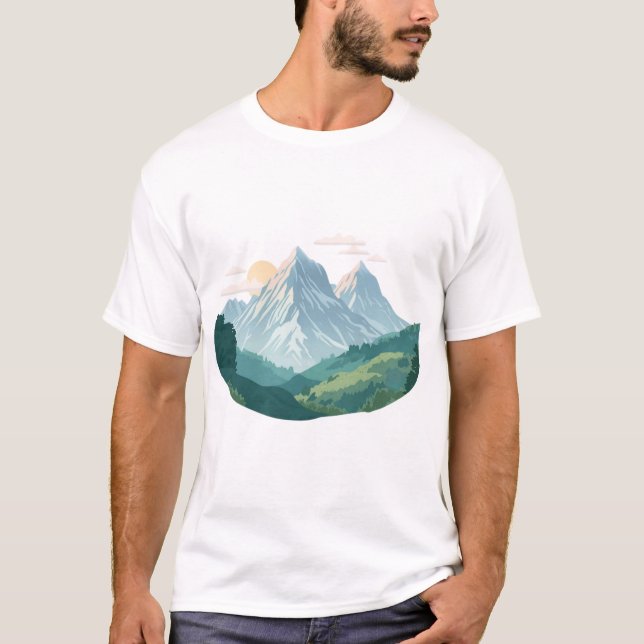 Mentally in the Mountains – Escape Within T-Shirt (Front)