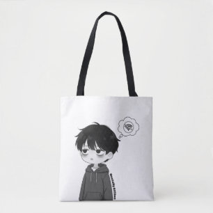 Mentally Offline Disconnected Chibi Boy Tote Bag