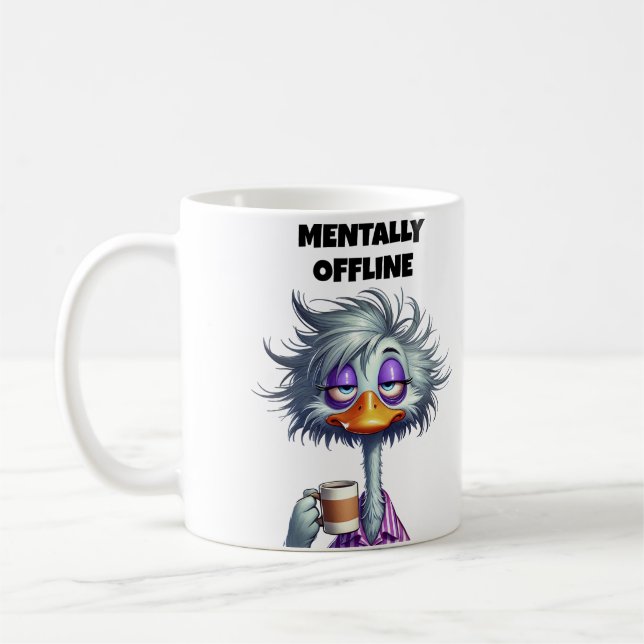 Mentally Offline Mum Coffee Mug (Left)