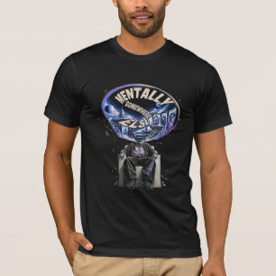 MENTALLY SOMEWHERE ELSE – Surreal Y2K Futuristic T-Shirt