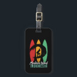 Mentawai Island Indonesia Vintage Retro Surfing Luggage Tag<br><div class="desc">Vintage retro surfboard design for surfers who love surfing and riding the ocean waves. Cool summer holiday, spring break merchandise for those who enjoy hot sun, tropical weather, sunbathing under the palm tree. Grunge and distressed design to wear while enjoying the beach party and singing around the bonfire. Great souvenir,...</div>