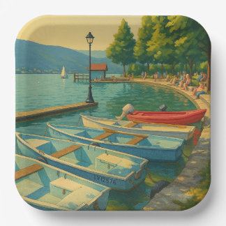 Menthon Saint Bernard Paper Plate