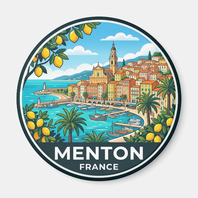 Menton France Magnet (Front)