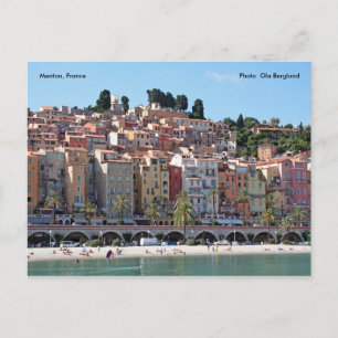 Menton, France, Photo  Ola Berg... Postcard
