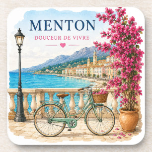 Menton French Riviera bicycle coasters