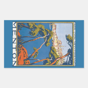Menton Rectangular Sticker