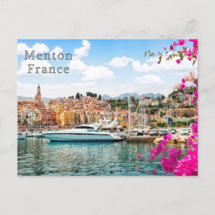 Mentone Embankment, France Postcard