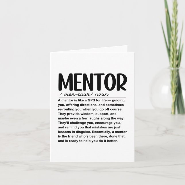 Mentor Card (Front)