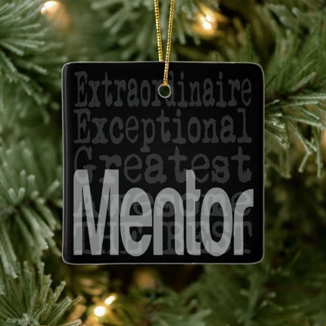Mentor Extraordinaire Ceramic Ornament (Tree)
