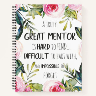 Mentor gift for managers supervisors notebook