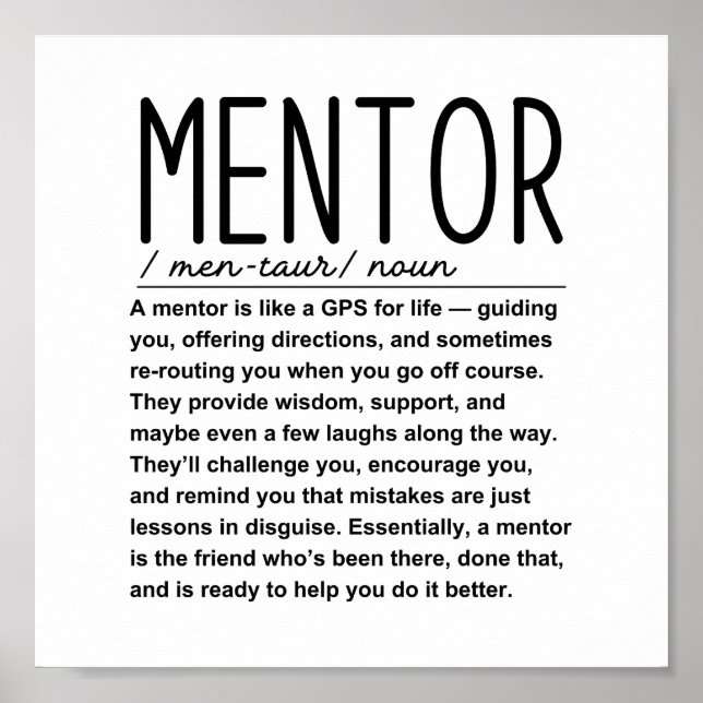 Mentor Poster (Front)