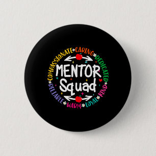 Mentor Teacher Inspire Influence Coach Back To 6 Cm Round Badge