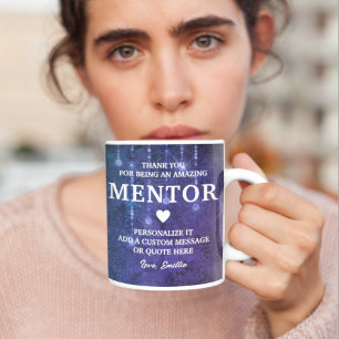 Mentor Thank You Heartfelt Message Personalised Coffee Mug