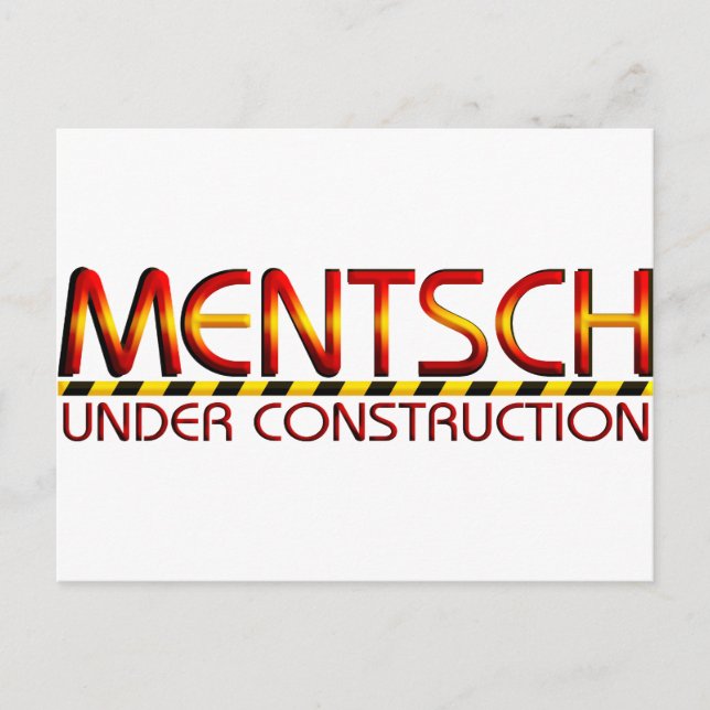 Mentsch Postcard (Front)