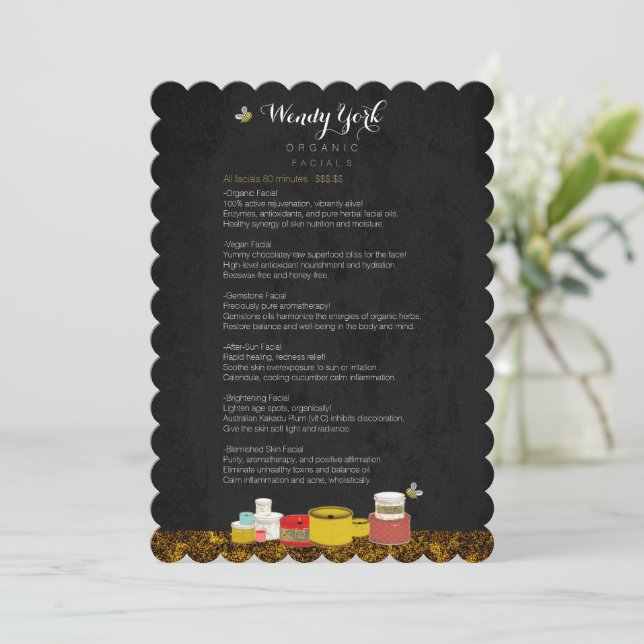 MENU Candles Scalloped Honey Bee (Standing Front)
