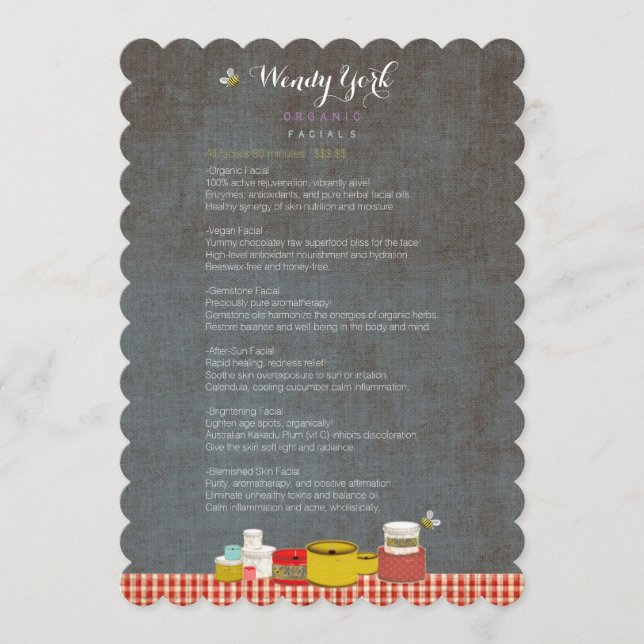 MENU Candles Scalloped Honey Bee (Front)