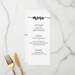 Menu Card, Wedding Menu, Dinner, Lunch<br><div class="desc">This elegant menu card will make your day more special! 

All the menu titles and food descriptions are editable.</div>