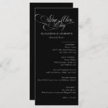 Menu Card | Wedding Rehearsal Dinner Menu<br><div class="desc">Pine Branch | Winter Forest Wedding Menus.</div>