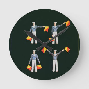 Menu cover from aboard the QE2 (colour litho) Round Clock