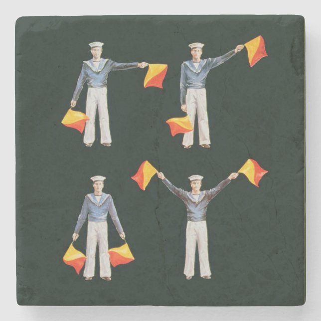 Menu cover from aboard the QE2 (colour litho) Stone Coaster (Front)