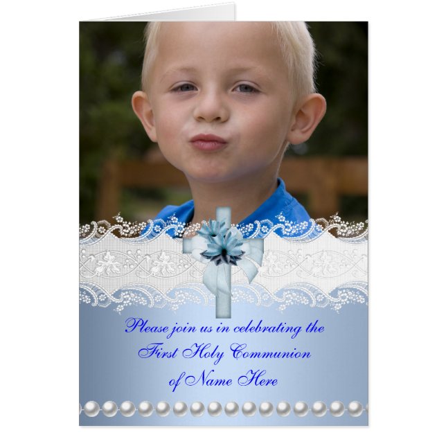 Menu Dinner Card First Holy Communion (Front)