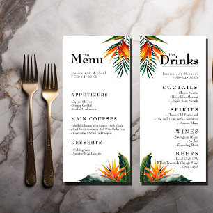 Menu & Drinks Birds of Paradise Bliss 