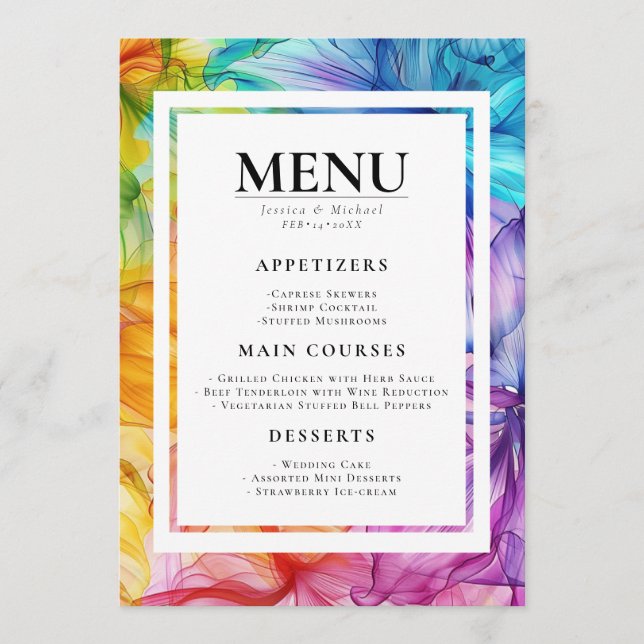 MENU + DRINKS Ethereal Bloom (Front)