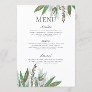 Menu Invitation