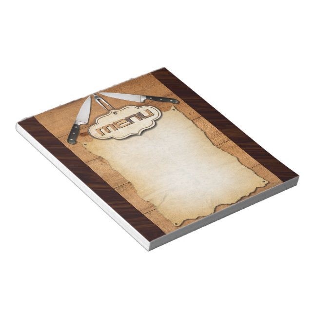 Menu Notepad (Angled)