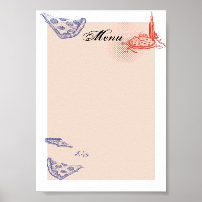 Menu Poster (Front)