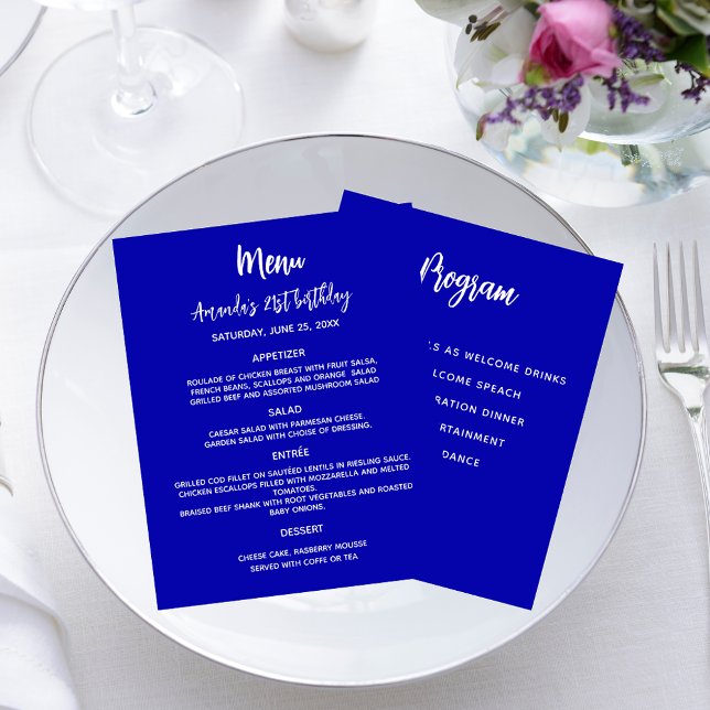 Menu program royal blue white (Creator Uploaded)
