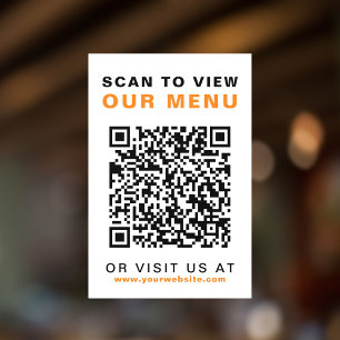 Menu QR Code Restaurant Cafe