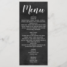 Menu - Statement Chalkboard Script