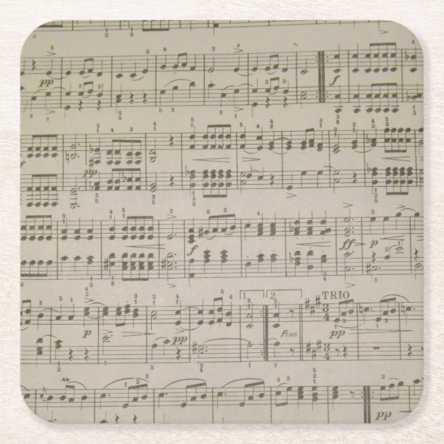 Menuetto Paper Coasters (Front)