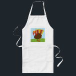 Menurkey Apron<br><div class="desc">This apron features a charming,  charismatic Menurkey (combination Menorah and Turkey),  in celebration of the Chanukah-Thanksgiving crossover holiday this year.</div>