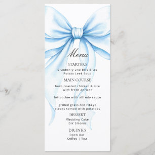 Menus for a modern baby shower.