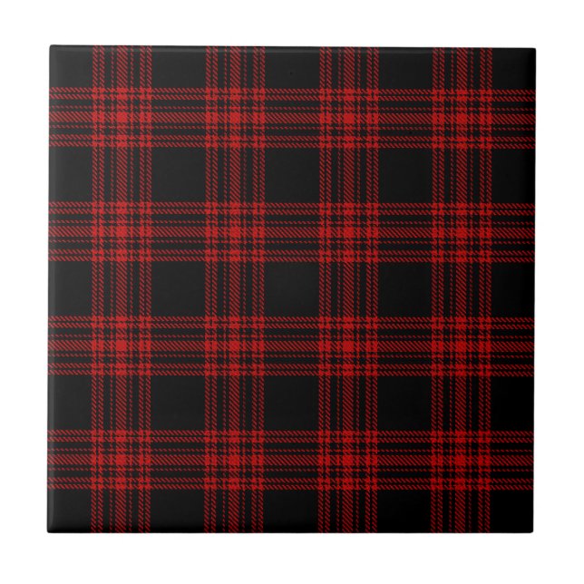 Menzies Hunting Tartan Ceramic Tile (Front)