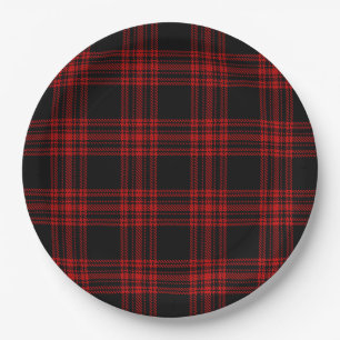 Menzies Hunting Tartan Paper Plate