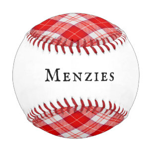 Menzies Red Tartan Plaid Clan Scottish Baseball