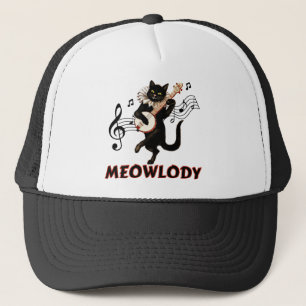 Meolody Cat Music Guitar Trucker Hat