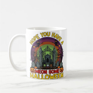 Meon Some Halloween Cemetery Gate Monsters Pumpkin Coffee Mug